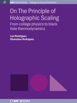 cover image of On the Principle of Holographic Scaling 
